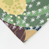 Retro Cactus Design: Nahtlose Textur Fleecedecke (Ecke)
