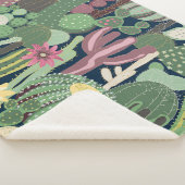 Retro Cactus Design: Nahtlose Textur Sherpadecke (3/4)