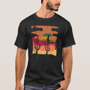 Retro Cactus Pflanze Pots Niedliche Pflanze Garten T-Shirt
