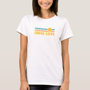 Retro Cades Cove Great Smoky Mountains Sunset T-Shirt