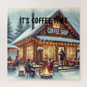 Retro-Café-Atmosphäre Puzzle
