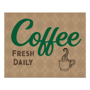 Retro-Café-Plakat Poster