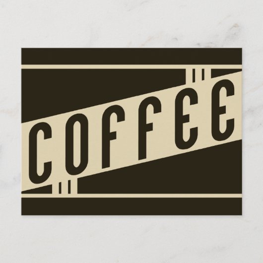 Retro-Café Postkarte (Vorderseite)