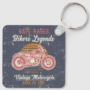 Retro Cafe Racer Schlüsselanhänger