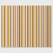 Retro Café Stripe Wrap Geschenkpapier (Flach)