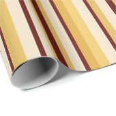 Retro Café Stripe Wrap Geschenkpapier (Rolleneckpunkt)