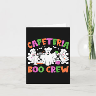 Retro-Cafeteria-Boo-Crew Cafeteria-Mitarbeiter Karte