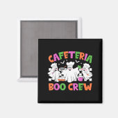 Retro-Cafeteria-Boo-Crew Cafeteria-Mitarbeiter Magnet (Vorderseite/Rückseite)