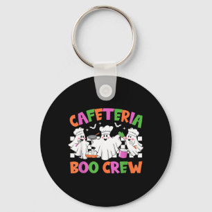 Retro-Cafeteria-Boo-Crew Cafeteria-Mitarbeiter Schlüsselanhänger