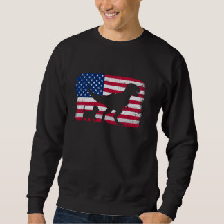 Retro Cairn Terrier 4. Juli US-amerikanische Flagg Sweatshirt