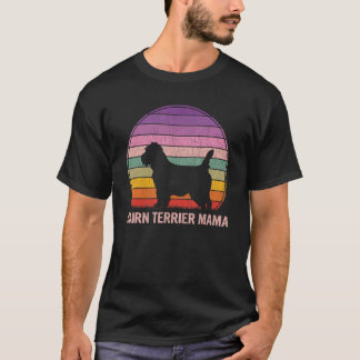 Retro Cairn Terrier Mama Graphic Cairn Terrier T-Shirt