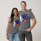 Retro Cajun Acadiana Flaggen-Louisiana-T-Shirt T-Shirt (Unisex)