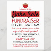 Retro Cake Design, Wohltätigkeit Bake Sale Eventwe Flyer (Vorne)