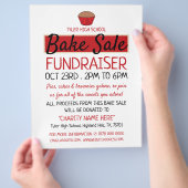 Retro Cake Design, Wohltätigkeit Bake Sale Eventwe Flyer (Hand)