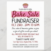 Retro Cake Design, Wohltätigkeit Bake Sale Eventwe Flyer (Vorne)
