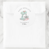 Retro Cake Mixer Runder Aufkleber (Tasche)