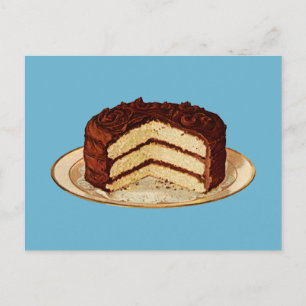 Retro Cake Postkarte