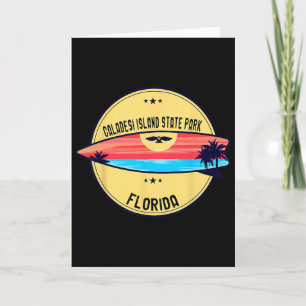 Retro Caladesi Island State Park Florida Strand Su Karte