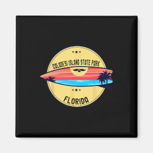 Retro Caladesi Island State Park Florida Strand Su Magnet