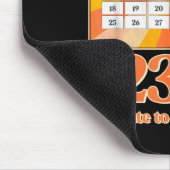 Retro Calendar_ Remember New Year's Eve 2023-24  Mousepad (Ecke)