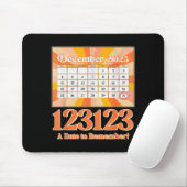 Retro Calendar_ Remember New Year's Eve 2023-24  Mousepad (Mit Mouse)