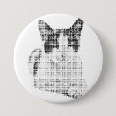 Retro Calico Halbton Button (Vorderseite)