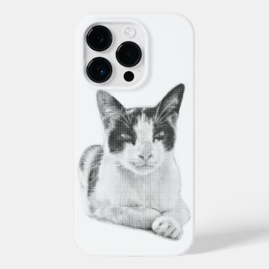 Retro Calico Halbton Case-Mate iPhone Hülle (Rückseite)