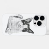 Retro Calico Halbton Case-Mate iPhone Hülle (Rückseite (Horizontal))