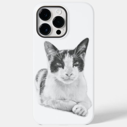 Retro Calico Halbton Case-Mate iPhone Hülle (Rückseite)