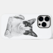 Retro Calico Halbton Case-Mate iPhone Hülle (Rückseite (Horizontal))
