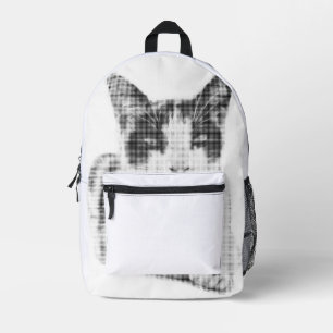 Retro Calico Halftone Bedruckter Rucksack