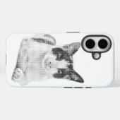 Retro Calico Halftone Case-Mate iPhone Hülle (Rückseite (Horizontal))