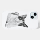 Retro Calico Halftone Case-Mate iPhone Hülle (Rückseite (Horizontal))