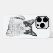 Retro Calico Halftone Case-Mate iPhone Hülle (Rückseite (Horizontal))