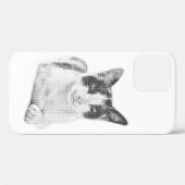 Retro Calico Halftone Case-Mate iPhone Hülle (Rückseite (Horizontal))