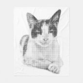 Retro Calico Halftone Fleecedecke (Vorderseite)