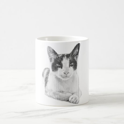 Retro Calico Halftone Kaffeetasse (Mittel)