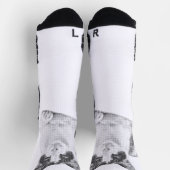 Retro Calico Halftone Socken (Oben)