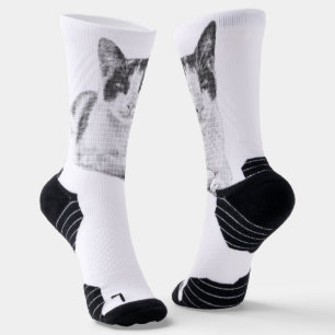 Retro Calico Halftone Socken