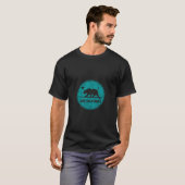 Retro California Bear Surf T-Shirt (Vorne ganz)
