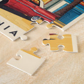 Retro California Dream Santa Monica Pier Puzzle (Seite)