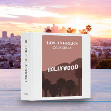 Retro California Sceneria Travel Poster Scrapbook