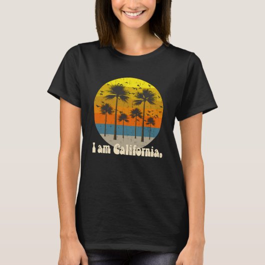 Retro California Venice Beach Urlaub Los Angeles T-Shirt (Vorderseite)