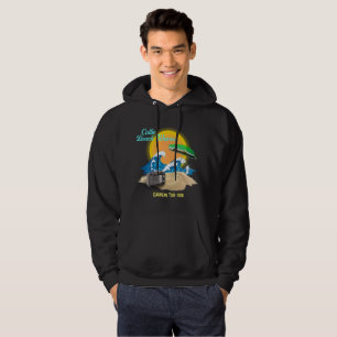 Retro Callie Beach Waves Template Band Tour Hoodie