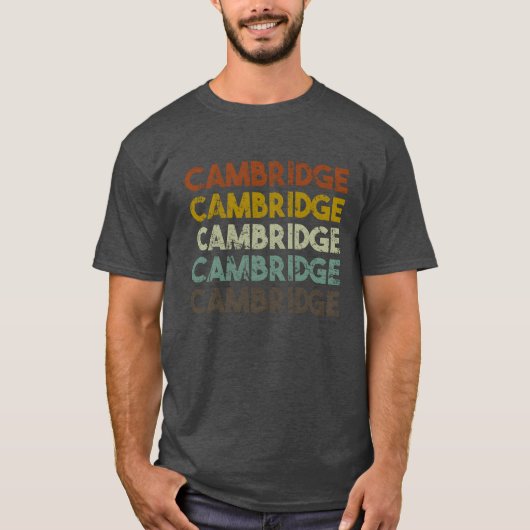 Retro Cambridge England funny T-Shirt (Vorderseite)