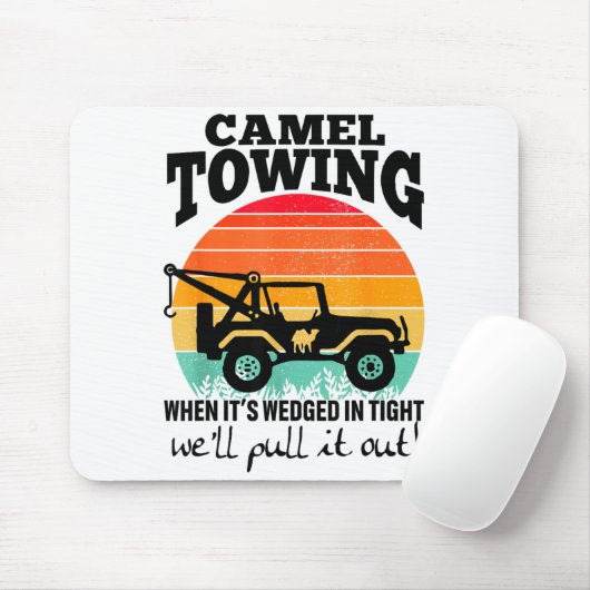 Retro Camel Towing Sarcastic Quotes Life Without M Mousepad (Mit Mouse)