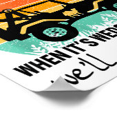 Retro Camel Towing Sarcastic Quotes Life Without M Poster (Ecke)