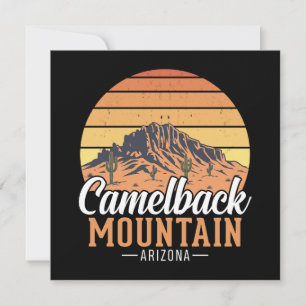 Retro Camelback Mountain Arizona Wüstenreise