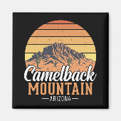 Retro Camelback Mountain Arizona Wüstenreise Magnet (Vorne)