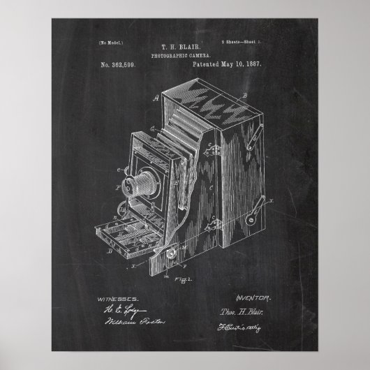 Retro-Camera-Patent Poster (Vorne)